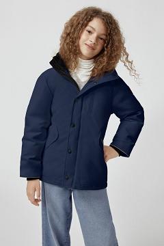 Chamarras Canada Goose Niños México - Logan Abrigos Azul Oscuro Marino RJ7902681